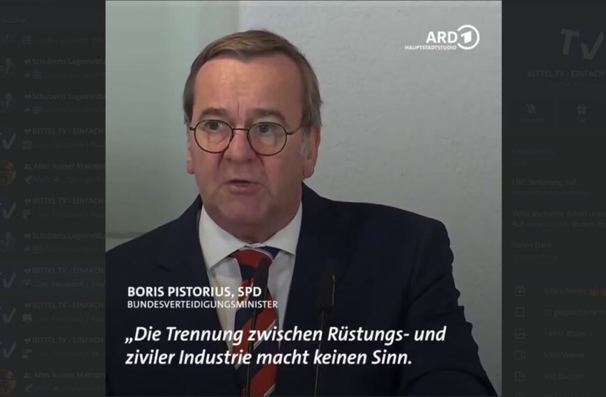 Hochverrat live aus Berlin: Pistorius & Reiche wollen Kriegswirtschaft – gegen das Grundgesetz!