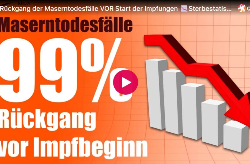 99 % Rückgang der Maserntodesfälle VOR Start der Impfungen 📉Sterbestatistik entlarvt Propaganda-Trick der Pharmaindustrie