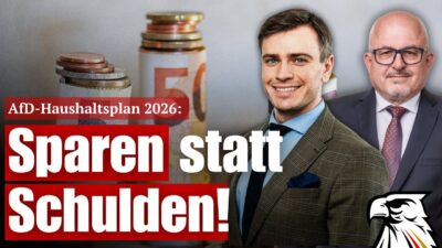 Mehr über den Artikel erfahren AfD-Haushaltsplan 2026: Sparen statt Schulden! | Jurij Kofner und Reinhard Mixl (AfD)