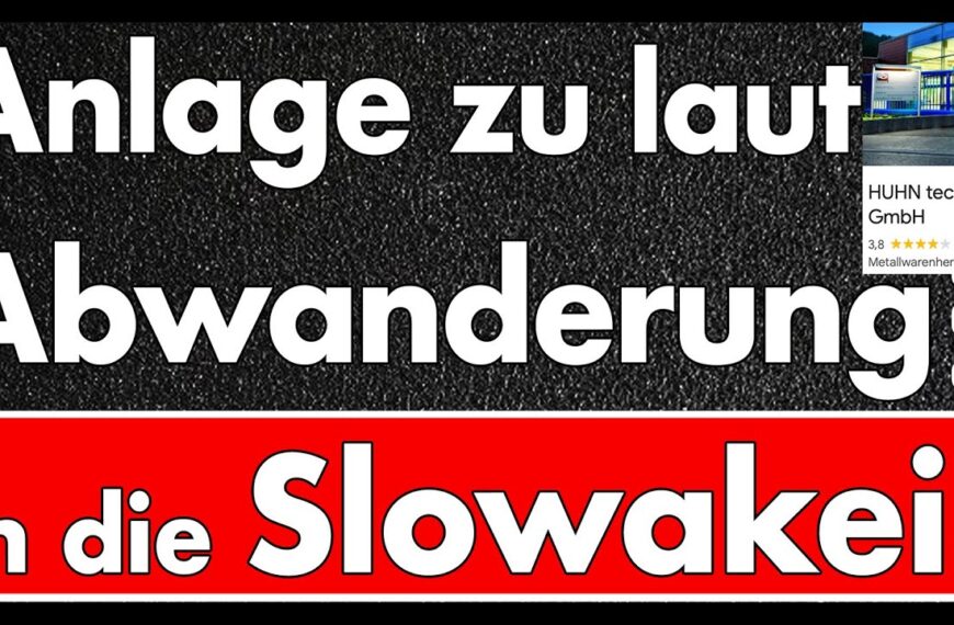Beschwerdemichel vernichten unser Land! Fabrik wird in die Slowakei verlagert, Arbeitsplätze weg!