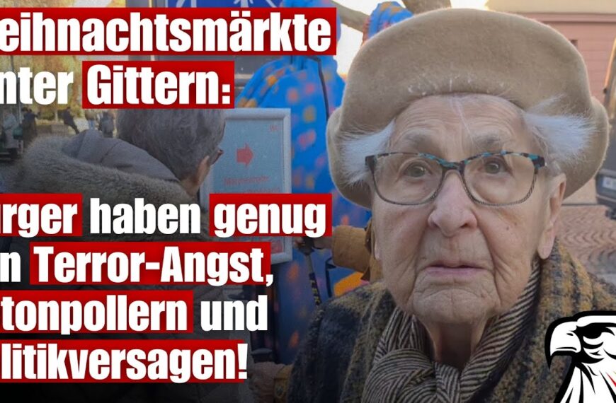 Bürger haben genug von Terror-Angst, Betonpollern und Politikversagen!