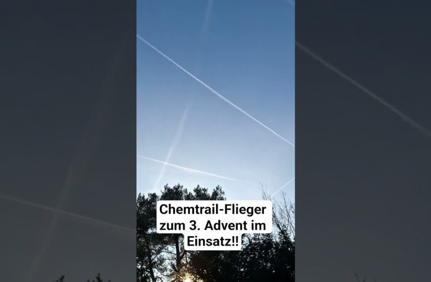 Chemtrail-Giftflieger zum 3. Advent im Einsatz‼️