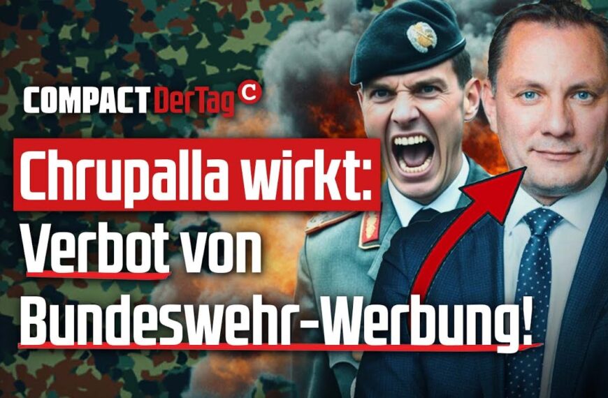 Chrupalla wirkt: Verbot von Bundeswehr-Werbung!💥