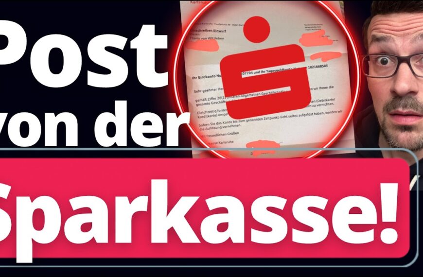 Eilmeldung: Sparkasse KÜNDIGT Kritischem Youtuber KONTO!