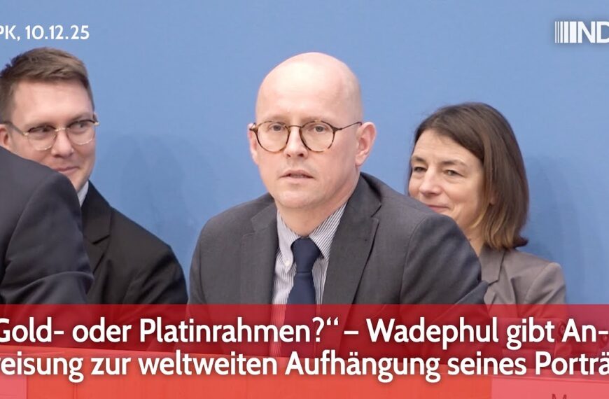 „Gold- oder Platinrahmen?“ – Wadephul gibt Anweisung zur weltweiten Aufhängung seines Porträts | BPK
