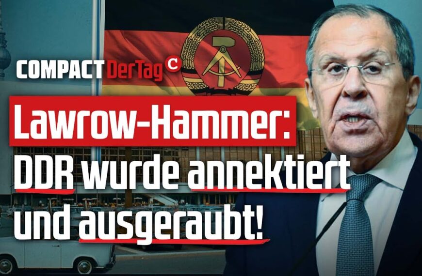 Lawrow-Hammer: DDR wurde annektiert und ausgeraubt!💥