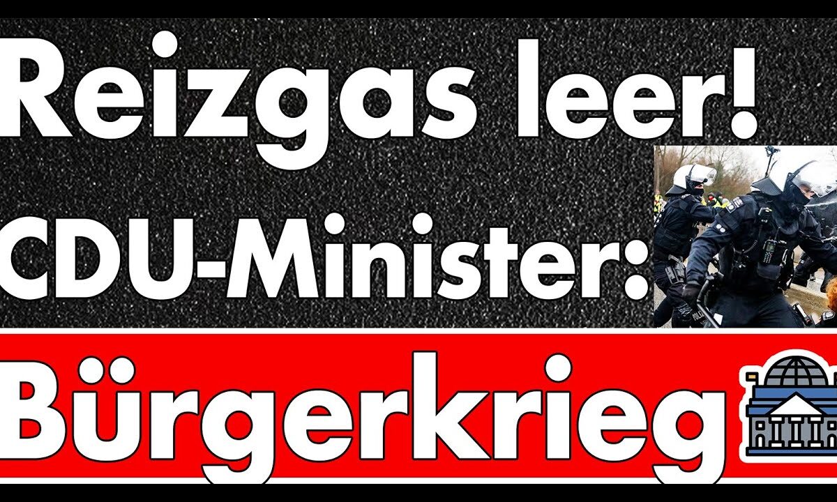 Polizei ging das Reizgas aus! Innenminister spricht von Bürgerkrieg! Magdeburg und Erfurt danach?