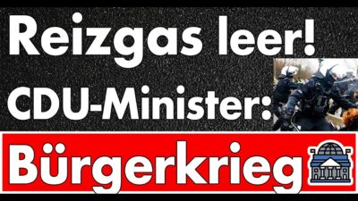 Mehr über den Artikel erfahren Polizei ging das Reizgas aus! Innenminister spricht von Bürgerkrieg! Magdeburg und Erfurt danach?