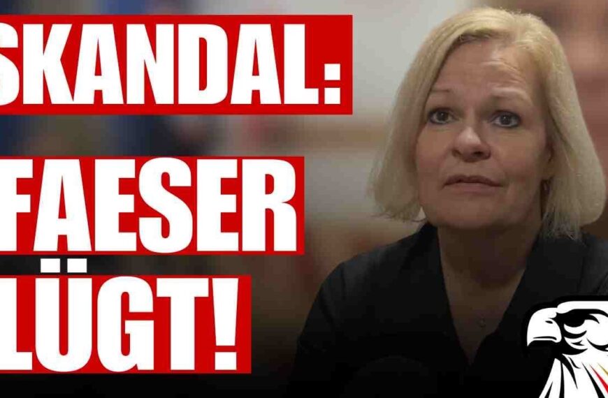 SKANDAL: Nancy Faeser lügt dreist in die Kamera!