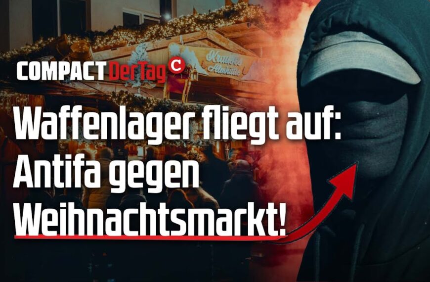 Waffenlager fliegt auf: Antifa gegen Weihnachtsmarkt!💥