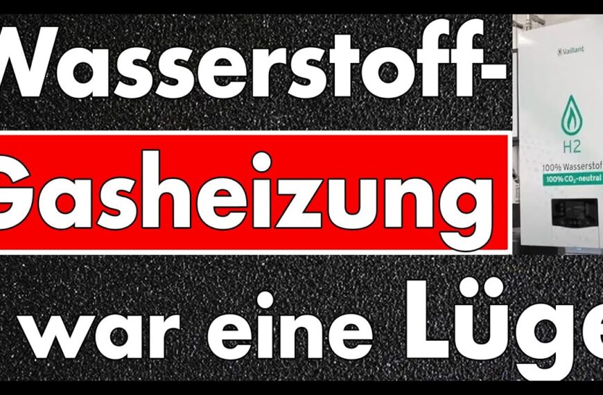 Wasserstofflüge aufgeflogen! Kein Wasserstoff für private Heizungen! H2-ready ist tot!