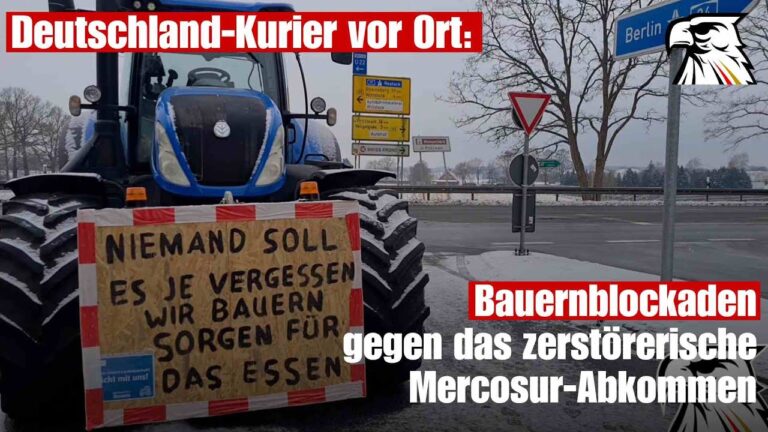 Mehr über den Artikel erfahren Deutschland-Kurier vor Ort: Bauernblockaden gegen das zerstörerische Mercosur-Abkommen