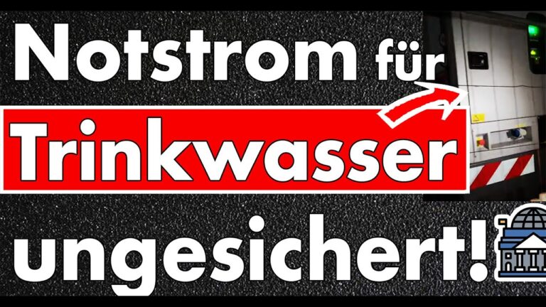 Mehr über den Artikel erfahren Notstrom für Trinkwasser ungesichert! Sabotage kinderleicht – Polizei Berlin nicht zuständig!