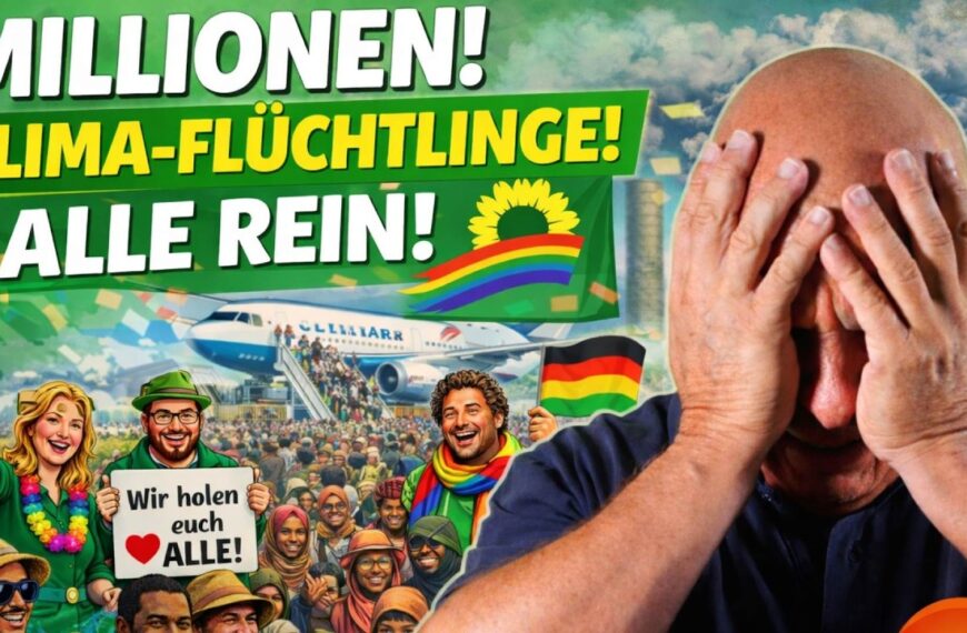 🚨🤮 Grüne fordern: Millionen Klima-Flüchtlinge aufnehmen in Deutschland!