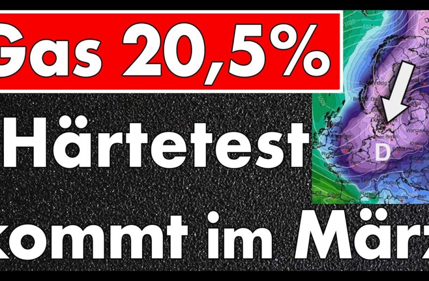 Gasspeicher werden im März dem Härtetest unterzogen! Aktuelle Situation weiter angespannt!