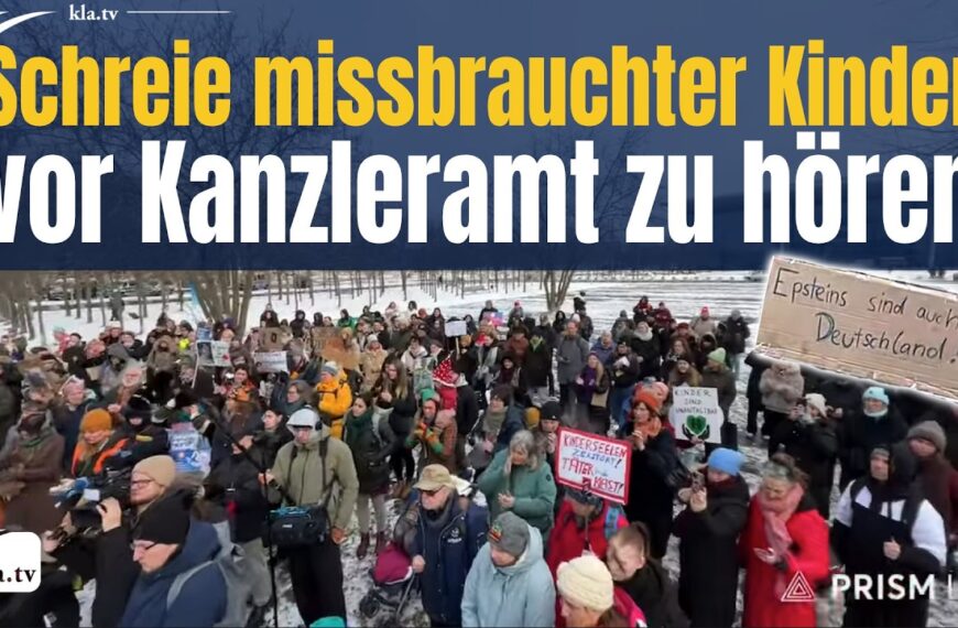 Schreie missbrauchter Kinder vor dem Kanzleramt zu hören!
