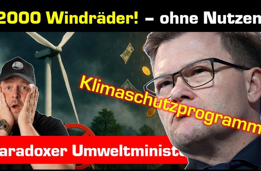 2000 sinnlose Windräder! grüner SPD Umweltminister schei… auf CDU Reiche