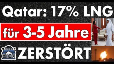Mehr über den Artikel erfahren 3-5 Jahre Reparatur in Qatar für LNG! 17% mindestens zerstört! Globale Auswirkungen für Milliarden!