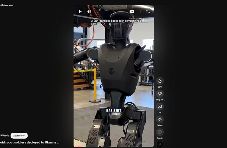 Humanoide Roboter-Soldaten werden zu Testzwecken an der Front in der Ukraine eingesetzt