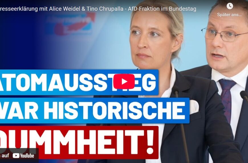 Presseerklärung mit Alice Weidel & Tino Chrupalla – AfD-Fraktion im Bundestag