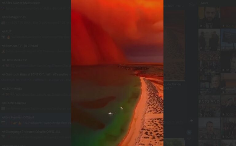 Mehr über den Artikel erfahren Roter Staubsturm wütet in Australien