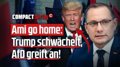 Mehr über den Artikel erfahren Ami go home: Trump schwächelt, AfD greift an!💥