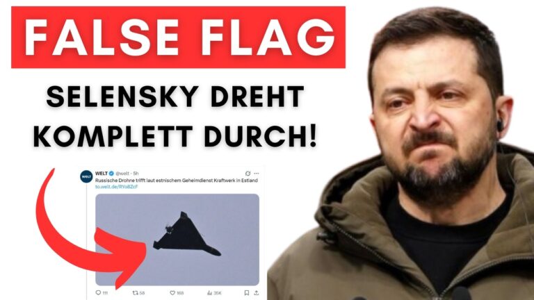Mehr über den Artikel erfahren Aufgeflogen: Selensky hat die NATO mit Drohnen angegriffen & und schiebt es Putin in die Schuhe!