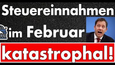 Mehr über den Artikel erfahren BMF-Bericht zeigt Steuern auch im Februar eine Katastrophe! Körperschaftssteuer 2. Monat negativ!