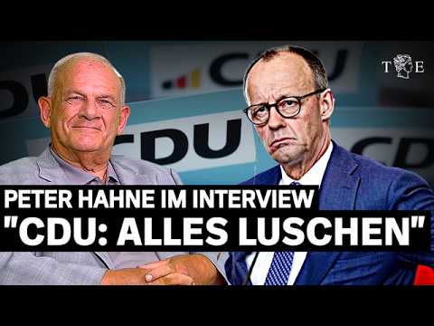 „CDU: Es sind alles LUSCHEN“, sagt Peter Hahne im Interview mit Tichys Einblick