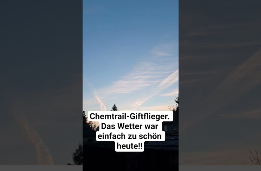 Chemtrail-Giftflieger. Das Wetter war einfach zu schön heute‼️