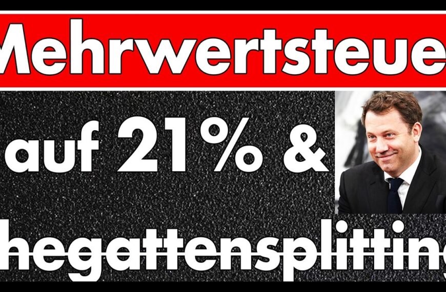 Ehegattensplitting weg, Mehrwertsteuer auf 21% soll die SPD retten? Völliger Realitätsverlust!