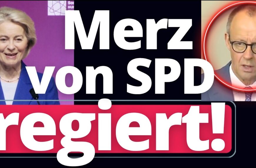 Eil: Von der Leyen zerlegt Merz auf der Bühne!