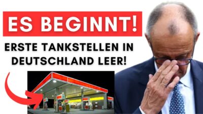 Mehr über den Artikel erfahren Erste deutsche Tankstellen haben kein Benzin mehr + Trump stellt Iran heftiges Ultimatum!