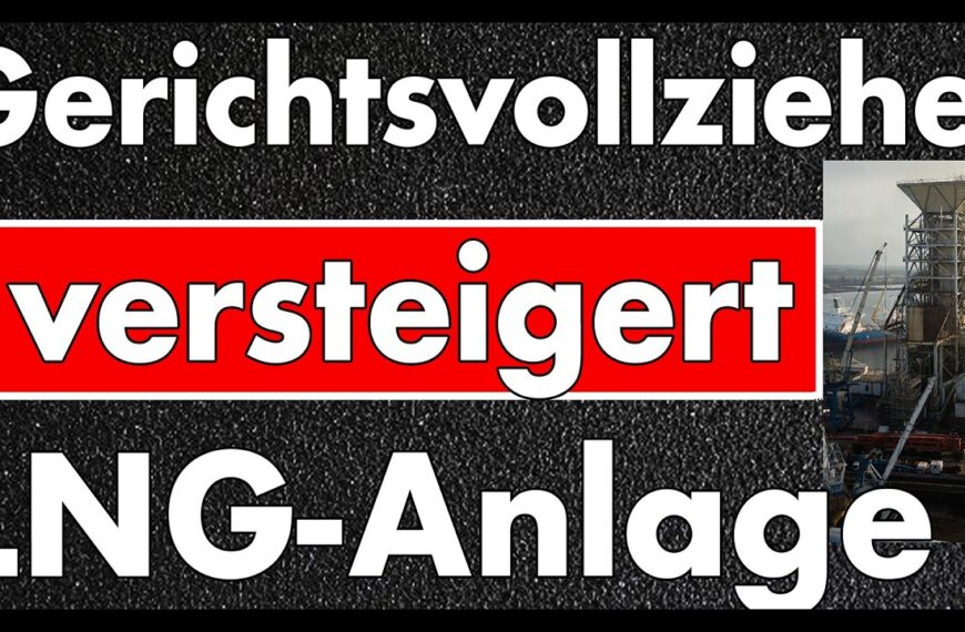 Gerichtsvollzieher versteigert LNG-Anlage! Gasmengen nehmen ab – weniger LNG für Belgien & Italien!
