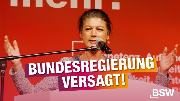 Mehr über den Artikel erfahren Iran-Krieg, Preisschock, Deindustrialisierung – Wahlkampfrede von Sahra Wagenknecht in Stuttgart