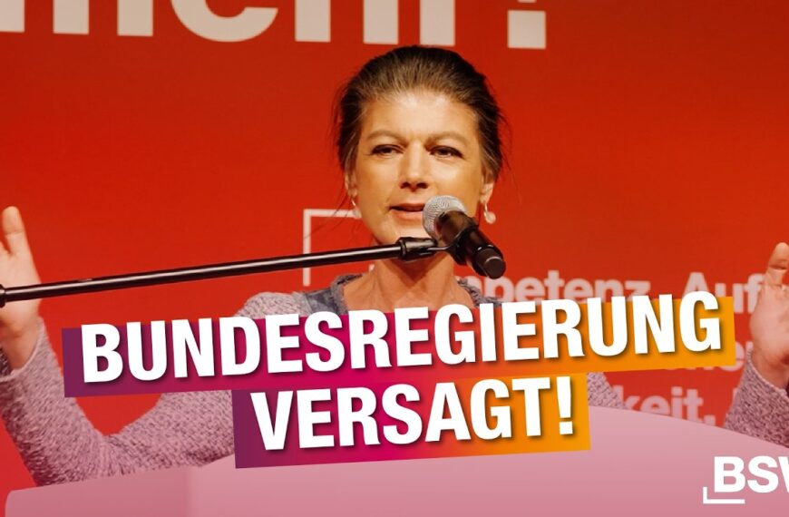 Iran-Krieg, Preisschock, Deindustrialisierung – Wahlkampfrede von Sahra Wagenknecht in Stuttgart
