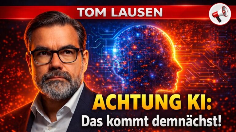 Mehr über den Artikel erfahren KI-Kriege, humanoide Roboter, Jobverluste & die Gefahr totaler Kontrolle | Tom Lausen im Interview