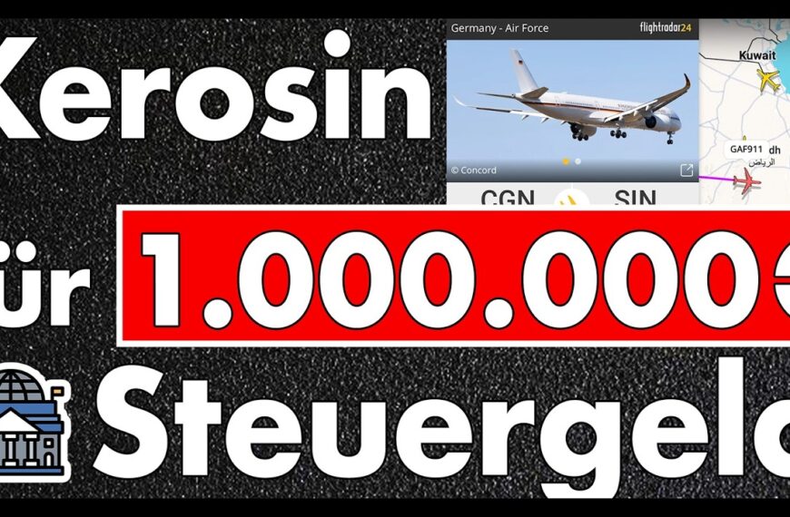 Regierungsflieger am Golf! Sinnloser Leerflug nach Singapur für Rüstungskonzerne & Pistorius!
