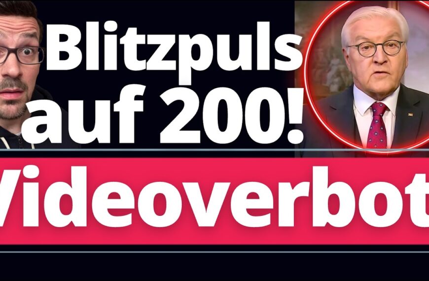 Schock: Mein Arzt verbietet mir Videos über Steinmeier zu machen!