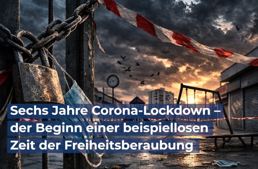 Sechs Jahre Corona-Lockdown – der Beginn einer beispiellosen Zeit der Freiheitsberaubung