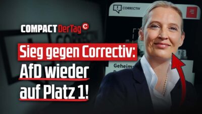Mehr über den Artikel erfahren Sieg gegen Correctiv: AfD wieder auf Platz 1!💥