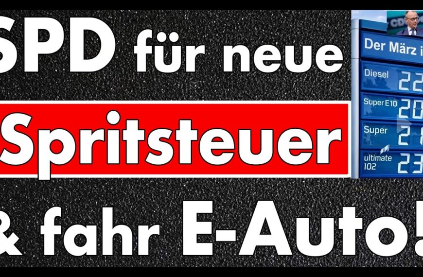 SPD für neue Strafsteuer auf Benzin & Diesel – Du sollst sowieso E-Auto fahren! Die SPD muss weg!