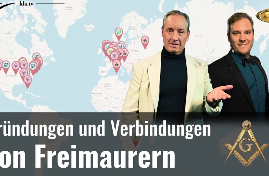 Weltkarte zu Freimaurergründung und- verbindungen