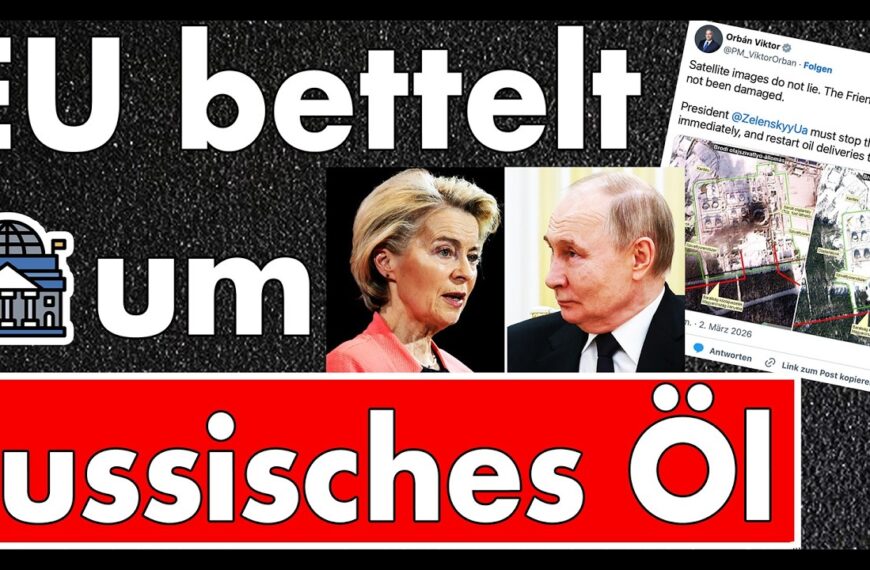 Wie katastrophal muss die Lage sein, wenn von der Leyen sich für russisches Öl einsetzt?