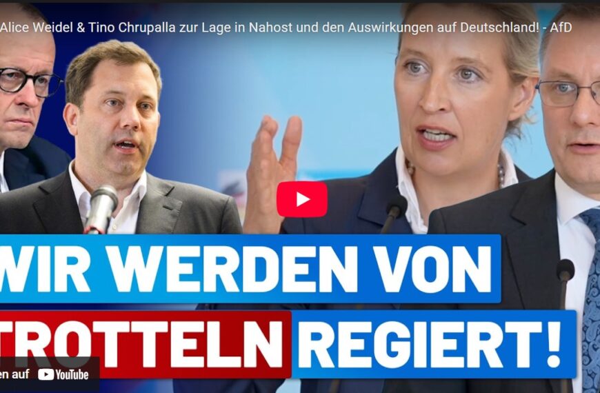 Alice Weidel & Tino Chrupalla zur Lage in Nahost und den Auswirkungen auf Deutschland! – AfD