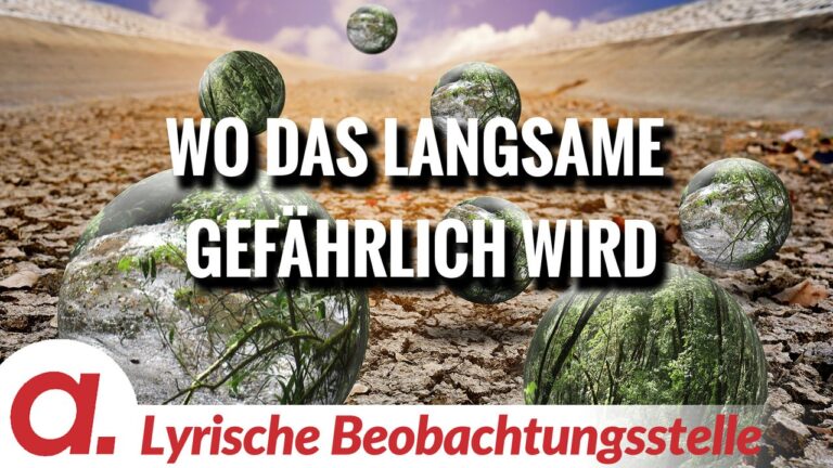 Mehr über den Artikel erfahren Das gefährlich Unsichtbare im Langsamen | Von H.-J. Müllenmeister