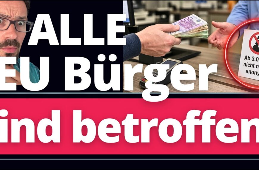 2027: Keine Bargeldzahlung über 3.000 Euro ist mehr ANONYM!