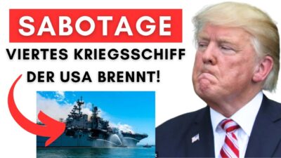 Mehr über den Artikel erfahren 4. US-Kriegsschiff brennt + Telekom flüchtet aus Deutschland + Irans Kronprinz in Berlin angegriffen