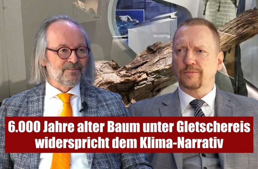 6.000 Jahre alter Baum unter Gletschereis widerspricht dem Klima-Narrativ