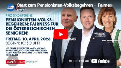 Mehr über den Artikel erfahren Start zum Pensionisten-Volksbegehren – Fairness für die österreichischen Senioren!